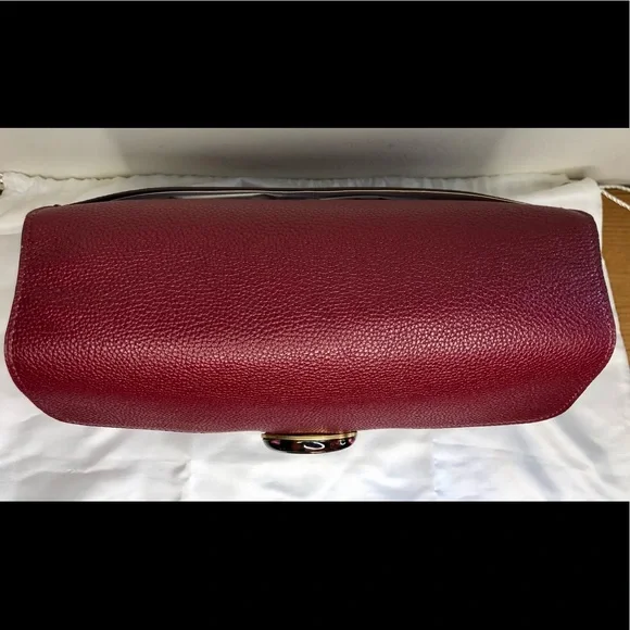 S⭕️LD‼️NWT Coach Tabby Shoulder Bag in Deep Red - Picture 8 of 12